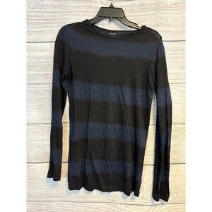 Majestic Paris 100% linen Striped Long Sleeve Shirt Size 1